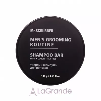 Mr.Scrubber Mens Grooming Routine Shampoo Bar    