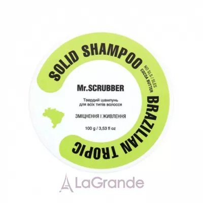 Mr.Scrubber Solid Shampoo Bar Brazilian Tropic   Brazilian Tropic