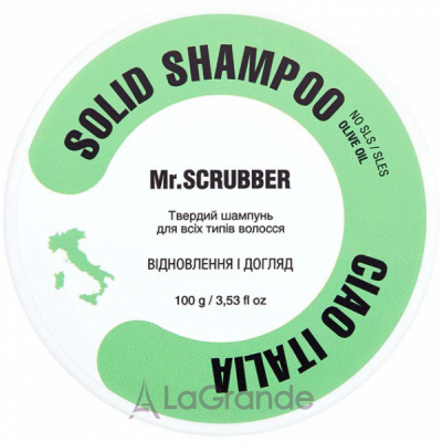 Mr.Scrubber Solid Shampoo Bar Ciao Italia   Ciao Italia