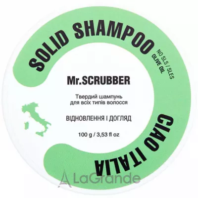 Mr.Scrubber Solid Shampoo Bar Ciao Italia   Ciao Italia