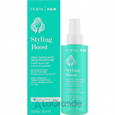 Pupa Styling Boost Detangling Heat Protector Spray     