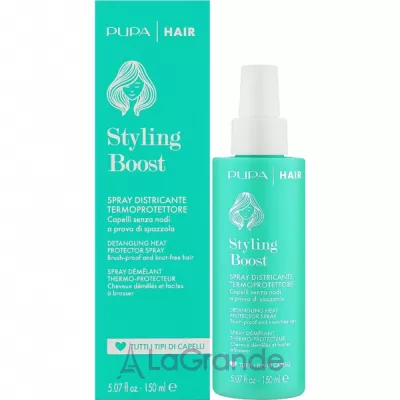 Pupa Styling Boost Detangling Heat Protector Spray     