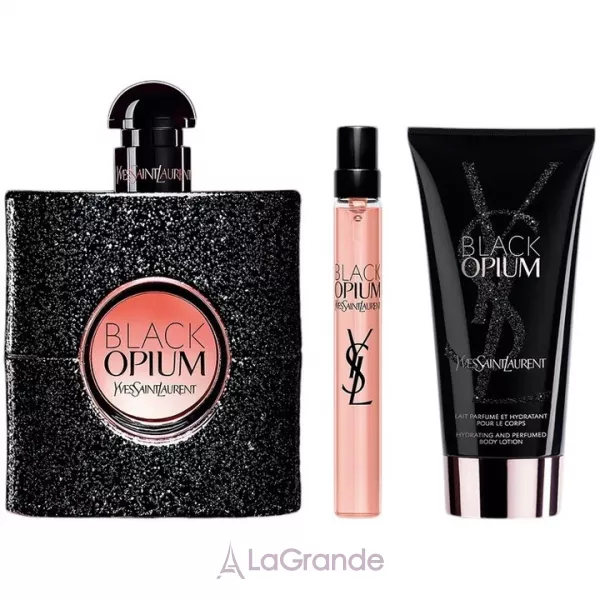 Yves Saint Laurent Black Opium ����� (��������������� ���� 90 �� + ��������������� ���� 10 �� + ������ ��� ���� 50 ��)