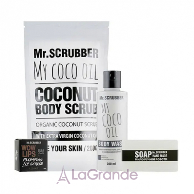 Mr.Scrubber Beauty Box Coconut   (b/scrub/200g + sh/gel/200ml + lip/scrub/40g + soap/100g)