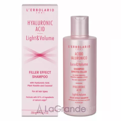 L'Erbolario Hyaluronic Acid Light & Volume Filler Effect Shampoo         