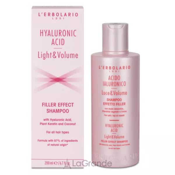 L'Erbolario Hyaluronic Acid Light & Volume Filler Effect Shampoo ������� ��� ������� � ����������� �������� �� ��������� ���������