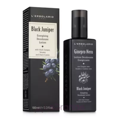 L'Erbolario Black Juniper Energising Deodorant Lotion -   