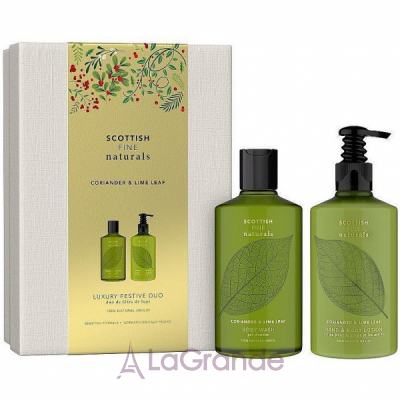 Scottish Fine Soaps Coriander & Lime Leaf Luxury Festive Duo  (sh/gel/300ml + lot/300ml)