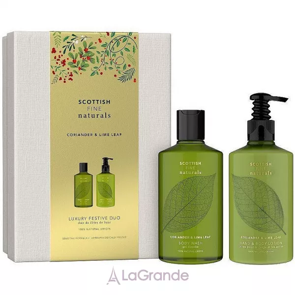 Scottish Fine Soaps Coriander & Lime Leaf Luxury Festive Duo ����� (sh/gel/300ml + lot/300ml)