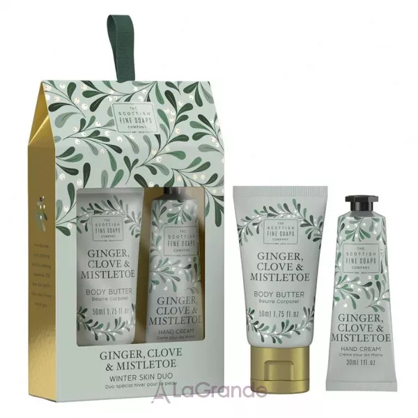 Scottish Fine Soaps Ginger, Clove & Mistletoe Winter Skin Duo ����� (but/50ml + h/cr/30ml)