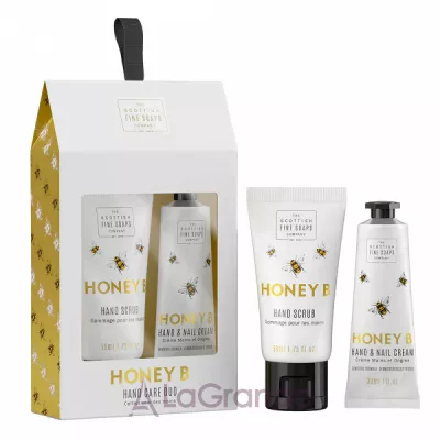 Scottish Fine Soaps Honey B Hand Care Duo  (scr/50ml + cr/30ml)