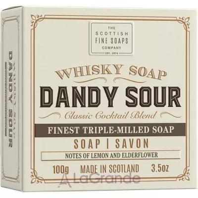 Scottish Fine Soaps Dandy Sour Whisky Soap In a Carton     