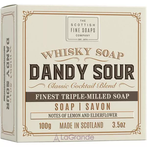 Scottish Fine Soaps Dandy Sour Whisky Soap In a Carton ���� � ���������� ��������� 