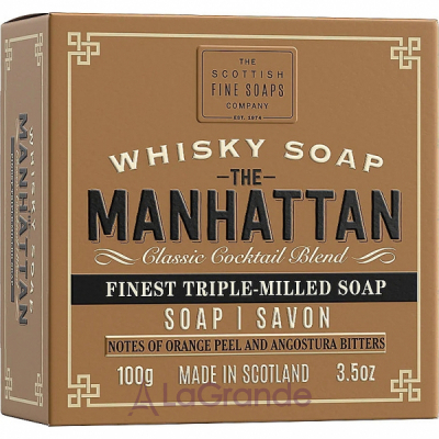 Scottish Fine Soaps The Manhattan Whisky Soap In a Carton     