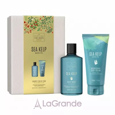 Scottish Fine Soaps Sea Kelp Marine Spa Luxury Festive Duo  (sh/gel/300ml + b/cr/200ml)