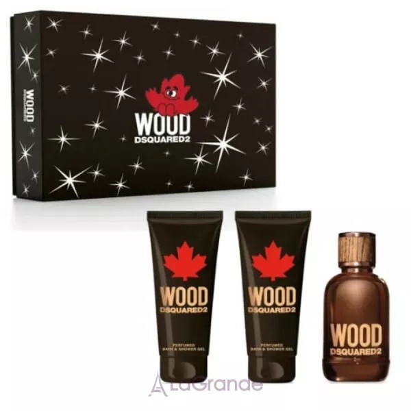 DSquared2 Wood Pour Homme ���� (�������� ���� 100 �� + ������� ���� ������ 100 �� + ���� ��� ���� 100 ��)