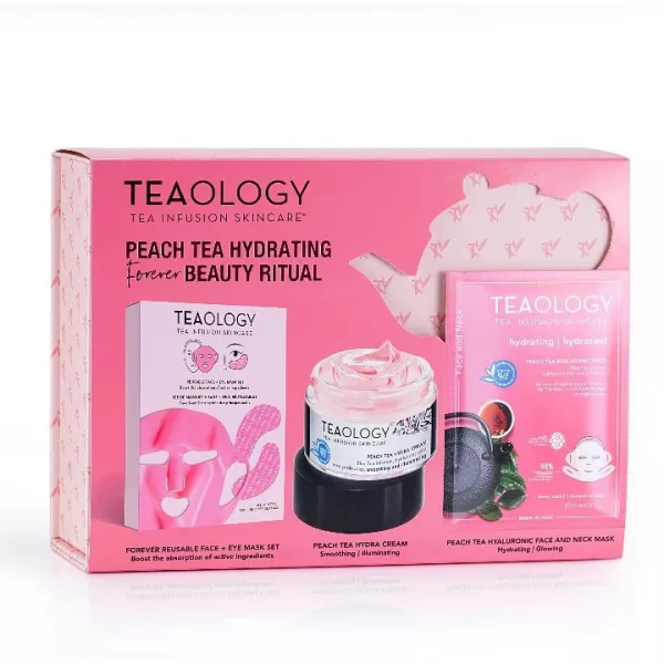 Teaology Peach Tea Hydrating Forever Beauty Ritual ����� ��� ���� (����, 50 �� + �����, 21 �� + ������������ �����, 1 ��)