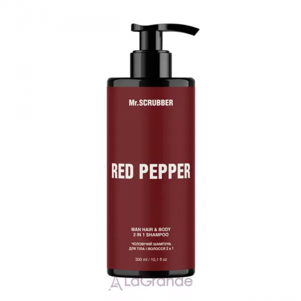 Mr.Scrubber Red Pepper Man Hair And Body 2 In 1 Shampoo ������� ��� ���� � ����� 2 � 1 