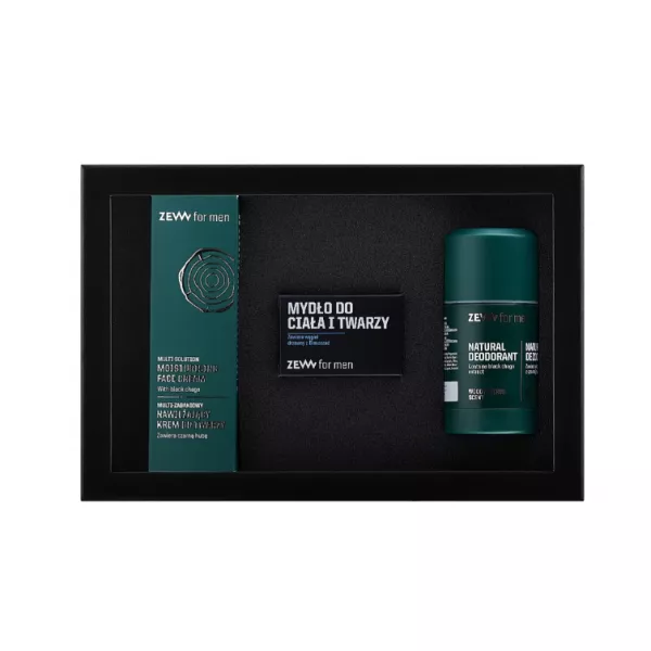 Zew For Men (cr/80ml + soap + deo) ����� (����������� ���� ��� ���� � ������ ����� 80 �� + ������� ���� ��� ���� � ���� 85 �� + ������� ����������� ���������� � ������ ����� 80 �)