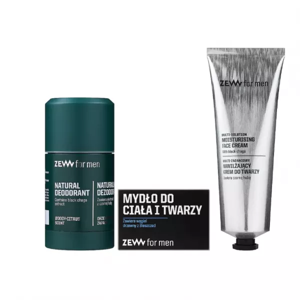 Zew For Men (cr/80ml + soap + deo) ����� (����������� ���� ��� ���� � ������ ����� 80 �� + ������� ���� ��� ���� � ���� 85 �� + ������� ����������� ���������� � ������ ����� 80 �)