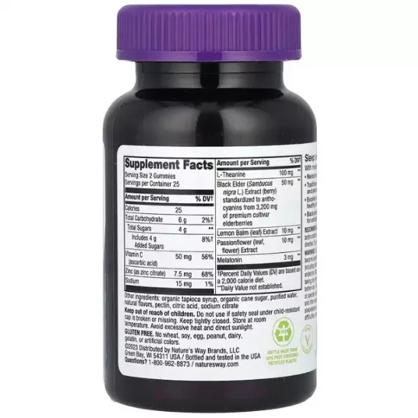Nature's Way Sambucus Sleep + Immune with Melatonin & L-Theanine ����������� ������� ��� ��� � ���������� 