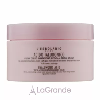 L'Erbolario Hyaluronic Acid Triple Action Moisturising Body Cream       