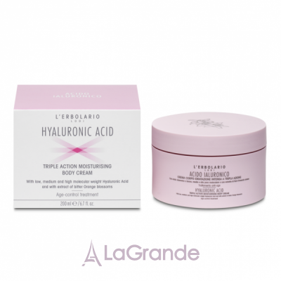 L'Erbolario Hyaluronic Acid Triple Action Moisturising Body Cream       