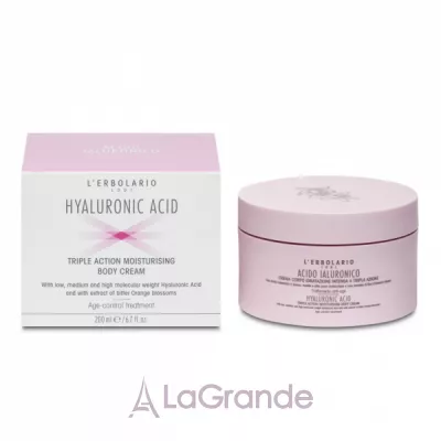 L'Erbolario Hyaluronic Acid Triple Action Moisturising Body Cream       