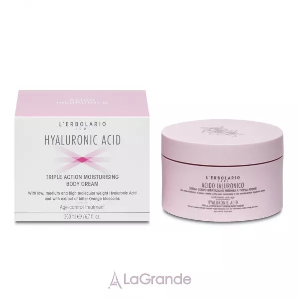 L'Erbolario Hyaluronic Acid Triple Action Moisturising Body Cream ����������� ���� ��� ���� � ������������ ��������