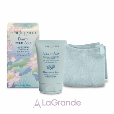 L'Erbolario Dawn over Asia Nourishing Foot Balm with Tabi Socks    