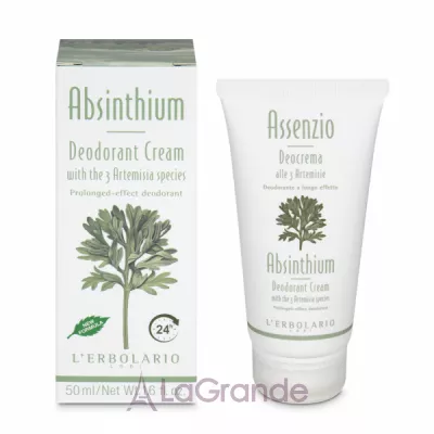 L'Erbolario Absinthium Deodorant Cream - 