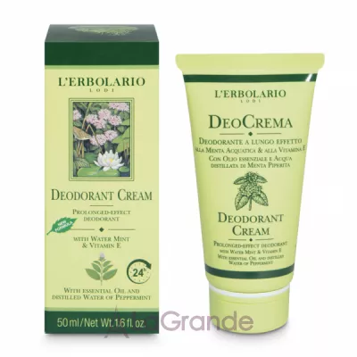 LErbolario Deodorant Cream Prolunged-Effect Deodorant -       