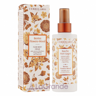 L'Erbolario Berries Flowers Wood Fluid Body Cream  -   