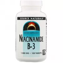 Source Naturals Niacinamide B-3 1500 mg ����������� ������� "���������� (�3)", 1500 ��