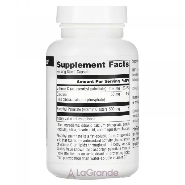 Source Naturals Ascorbyl Palmitate 500 mg ĳ������ ������� 
