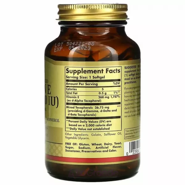 Solgar Vitamin E 268 mg (400 IU) ĳ������ ������� 