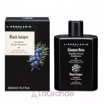 L'Erbolario Black Juniper Energising Shower Shampoo -   