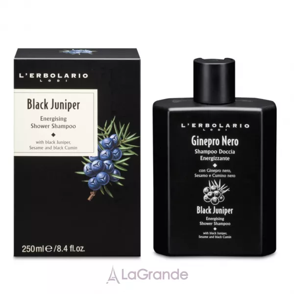 L'Erbolario Black Juniper Energising Shower Shampoo �������-���� ��� ���� 