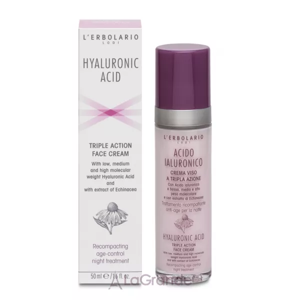 L'Erbolario Hyaluronic Acid Triple Action Face Cream Night Treatment ͳ���� ���� ��� ������� � ����������� ��������
