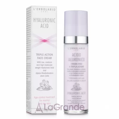 L'Erbolario Hyaluronic Acid Triple Action Face Cream normal and dry Skin          