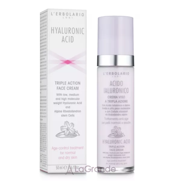 L'Erbolario Hyaluronic Acid Triple Action Face Cream normal and dry Skin ���� � ������������ �������� ��� ���������� � ����� ���� ����