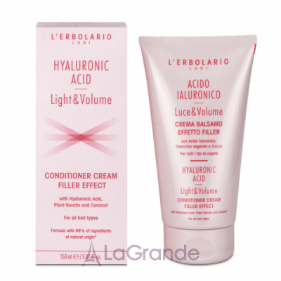 L'Erbolario Hyaluronic Acid Light&Volume Conditioner Cream Filler Effect --        