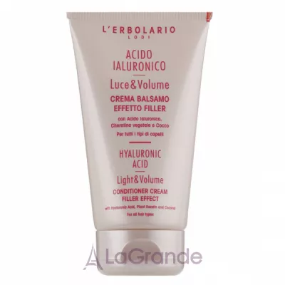 L'Erbolario Hyaluronic Acid Light&Volume Conditioner Cream Filler Effect --        