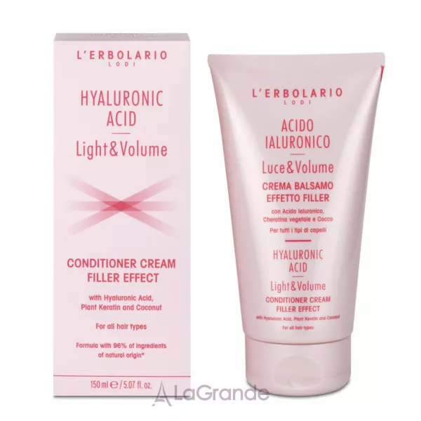 L'Erbolario Hyaluronic Acid Light&Volume Conditioner Cream Filler Effect ����-�����������-���������� ��� ������� � ����������� �������� �� ��������� ���������