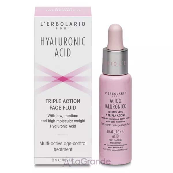 L'Erbolario Hyaluronic Acid Triple Action Face Fluid ����� ��� ���� � ������� ��������� ������������ �������