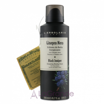 L'Erbolario Black Juniper Energising Shaving Foam    