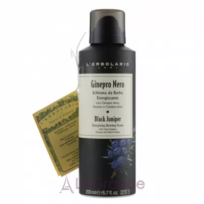 L'Erbolario Black Juniper Energising Shaving Foam    