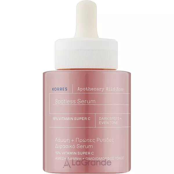 Korres Apothecary Wild Rose Spotless Serum 15% Vitamin Super C ���������� ��������� ��� ����