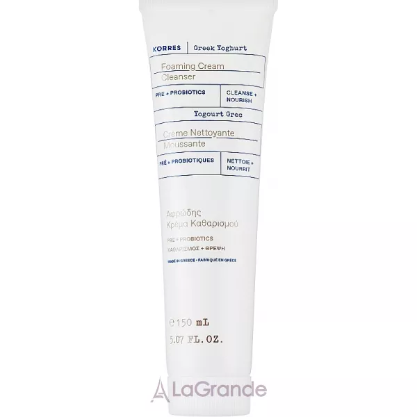 Korres Greek Yoghurt Foaming Cream Cleanser Pre+ Probiotics ����-����� ��� �������� � ������������
