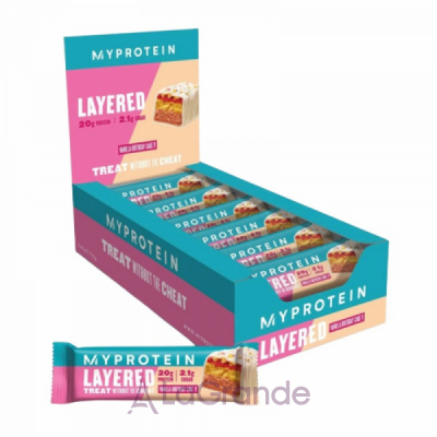 Myprotein Layered Bar Vanilla Birthday Cake   